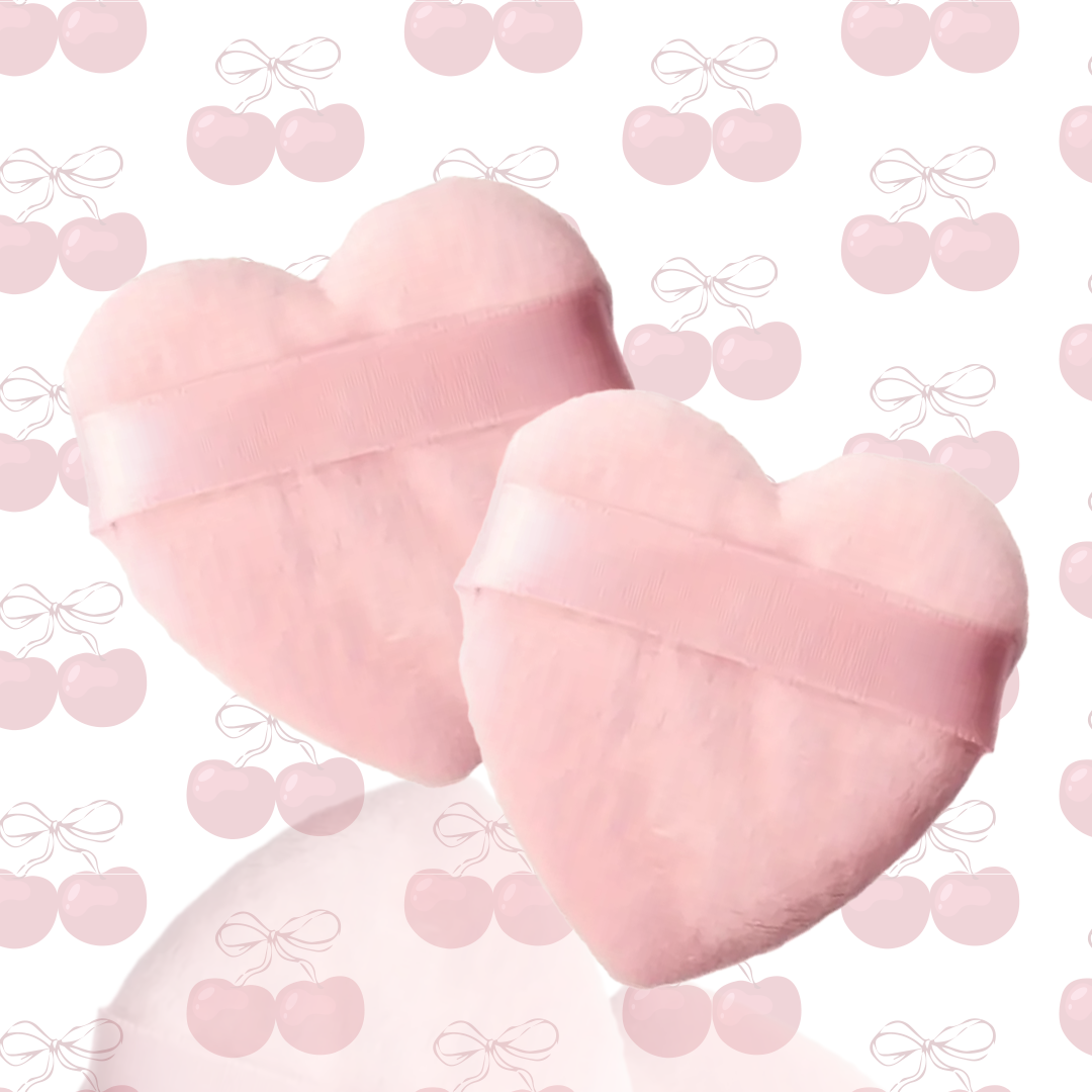 Heart Powder Puffs