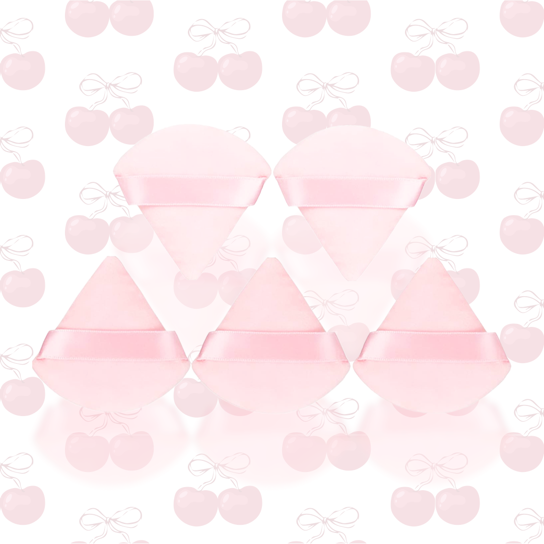 5 Pc Mini Powder Puff Set