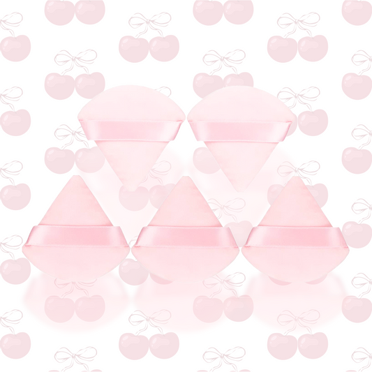 5 Pc Mini Powder Puff Set